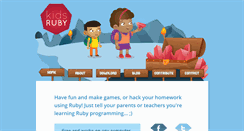 Desktop Screenshot of kidsruby.com